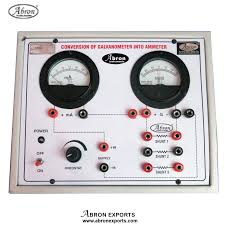 Labworld Conversion Of Galvanometer Into Voltmeter And Ammeter Apparatus  Kit Model Science Equipment With Power Supply For Physics Lab : Amazon.In:  Industrial & Scientific