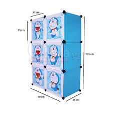 Ukuran 3 pintu dibuat jadi 2 pintu. 5kg Shenar Lemari Plastik 2x3 Doraemon High Quality Bongkar Pasang Shopee Indonesia