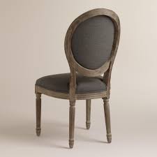 Charcoal Linen Paige Round Back Dining Chairs Set Of 2 Round Back Dining Chairs Dining Chairs Dining Chair Set
