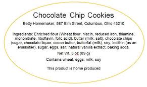 Are you searching for ingredients label png images or vector? Ohio Cottage Foods Labeling Requirements