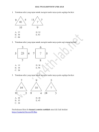 (sebagai referensi, contoh soal utbk 2019 untuk tps dan tka bisa didownload di bagian bawah artikel). Tps Utbk 2019 Pdf