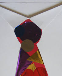 The solid together with a pattern gives it a fun, realistic look. Shirt And Tie Card