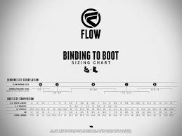 Flow Bindings Size Chart Flow Nx2 Size Chart Flow Bindings