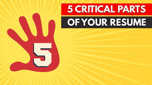 5 Parts Of A Resume That Are Critical To Get Your Resume Shortlisted Youtube