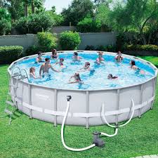 Stay Cool This Summer When You Get The Bestway Steel Pro 18 Foot X 48 Inch Frame Pool Set Swimming Pool Designs Swimming Pools Pool