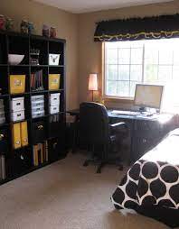 My Black And Gold Haven Life In Yellow Guest Room Office Combo Guest Bedroom Design Small Guest Bedroom