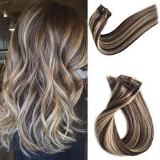 Seamless clip in hair extensions x. Clip In Real Remy Human Hair Extensions For Black White Women Clip On Human Hair Extensions