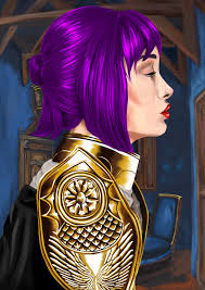 Another illustration of my OC, Rengo Hild, I tried a style like oil