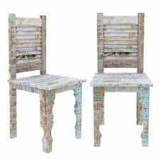Tucson Rainbow Reclaimed Wood Shutter Back Dining Chair Set Of 2 Dining Chair Set Dining Chairs Traditional Dining Chairs