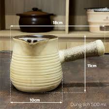 Ấm trà 500ml dáng đứng NodaCook đun trà sữa nướng Vân Nam