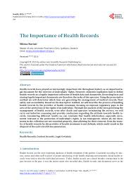 Section 111 of the my health records act provides for the information commissioner to make enforcement guidelines outlining how he or she will approach . Pdf The Importance Of Health Records