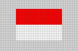 Flag Of Monaco Pixel Art Pixel Art Flag Pixel Art Design