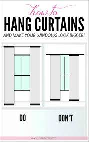 Livelovediy Diy No Sew Two Toned Curtains Diy Curtains Hanging Curtains Curtains