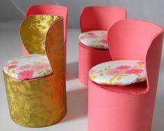 Selber Machen Basteln Mit Klopapierrollen Basteln Chair Klopapierrollen Machen Mit Selber Diy Barbie Furniture Cardboard Dollhouse Barbie Diy