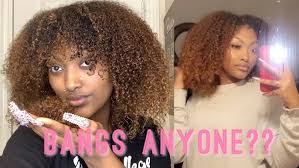 Cutting BANGS!!! On Natural Hair