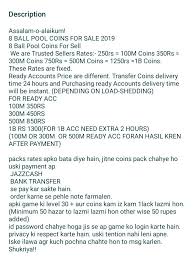 Keep an eye on our special sale everyday we are the professional website for 8 ball pool coins & pool coins selling. 8 Ball Pool Coins Seller Whatsapp 0092 345 8821263 Pool Coins Coins For Sale Pool Balls