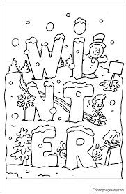 In the spring, in the spring, it's nice and warm, nice and warm, in the spring, in the spring, it's nice and. Winter Season Image 1 Coloring Pages Nature Seasons Coloring Pages Coloring Pages For Kids And Adults