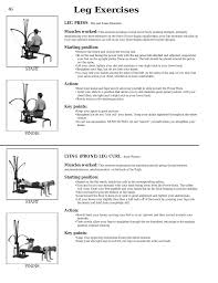 leg exercises bowflex xtl user manual page 48 80