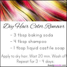 Diy Hair Color Remover With Baking Soda Beautymunsta Free Natural Beauty Hacks And More Hair Color Remover Diy Hair Color Remover Colour Remover
