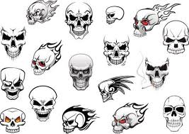 Skull Art Designs Skulls Drawing Evil Skull Tattoo Simple Skull