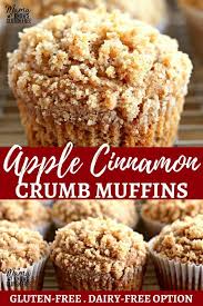 Easy Gluten Free Apple Cinnamon Crumb Muffins Soft And Moist Apple Cinnamon Muffins With A Br Dairy Free Muffins Gluten Free Muffin Recipes Gluten Free Sweets