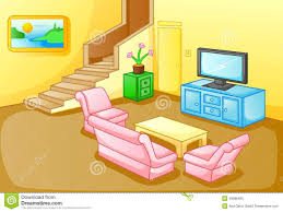 Cartoon Living Room Scene ด เด ลอาร ท ห องน งเล น อะน เมะ