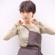 パーマ ショート ナチュラル マッシュ elica 下北沢 道具朝美 top stylist 532153 hair ショートボブ マッシュショート ショート パーマ