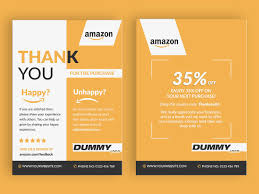 Amazon Thank You Card Product Insert Package Insert Thank You Card Design Thank You Cards Cards