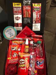 Diy Gift Box For Boyfriend Birthday Snack Box Google Search Fathers Day Gift Basket Gift Baskets For Him Diy Gifts For Him