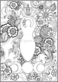 Make a fun coloring book out of family photos wi. Colour The Goddess Zentangle Colouring Sheet A4 Pagan Art In 2021 Witch Coloring Pages Pagan Art Mandala Coloring Pages