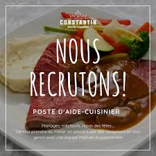 Offre D Emploi Aide Cuisinier Vous Aimez La Cuisine L Ambiance Bouillonnante D Une Samedi Soir Et Vous Aimeri Cuisinier Aide Cuisinier Repas