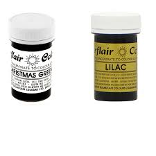 Details About Sugarflair Paste Gel Edible Food Colouring Colours Icing Xmas Green Lilac