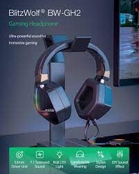 Blitzwolf Bw Gh2 Gaming Headphone 7 1 Channel 53mm Driver Usb Wired Rgb Gamer Headset With Mic For Computer Pc Ps3 4 Gaming Headphones Usb Headphones Headphone