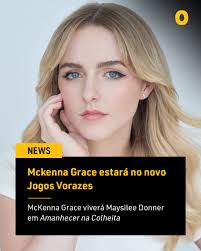HABEMUS MAYSILEE DONNER 😮‍💨 Após confirmar Joseph Zada como Haymitch no  novo longa de Jogos Vorazes, a Lionsgate acaba de anunciar Mckenna Grace  como a nossa Maysilee Donner 😍 Novembro de 2026