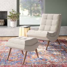 Bingaman Lounge Chair With Ottoman In 2020 Chair And Ottoman Set Contemporary Living Room Chairs Chair And Ottoman