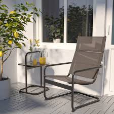 Husaro طاولة جانبية خارجية رمادي غامق 49x49 سم Ikea