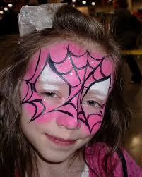 Superheld Schminken Madchen Superheldin Spiderman Rosa Fasching Party Makeup Bemalte Gesichter Spiderman Gesicht Madchen Superhelden