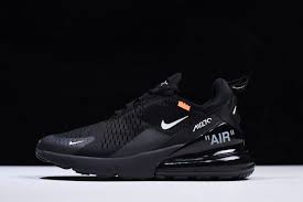Virgil Abloh S Off White X Nike Air Max 270 Black White Aa8058 001 Sneakers Men Fashion Running Shoes For Men Sneakers Fashion
