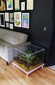 Terrarium Side Table Diy A Beautiful Mess Diy Side Table Diy Table Diy Display