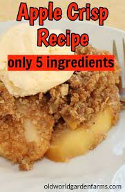 Grandma S Quick And Easy Apple Crisp Recipe Only 5 Ingredients Recipe Apple Crisp Recipes Easy Apple Crisp Recipe Apple Crisp Easy