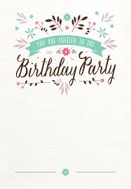 Birthday Invitation Card Template Png Flat Floral Free Birthday Invitation Template Greetings Printable Birthday Invitations Birthday Invitation Card Template Free Birthday Invitation Templates