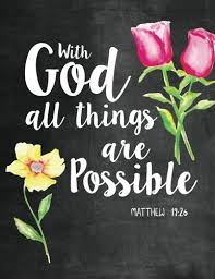 Maybe you would like to learn more about one of these? With God All Things Are Possible Matthew 19 26 Woman Notebook Journal And Diary With Bible Verse Quote Christian Notebooks And Journals Gifts Bible Journaling Volume 8 The Word Journals 9781542640800 Amazon Com Books