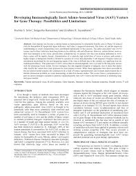 111 90 l50 204 selep viral. Pdf Developing Immunologically Inert Adeno Associated Virus Aav Vectors For Gene Therapy Possibilities And Limitations