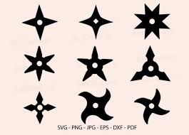 Download Ninja Stars Clipart Shuriken Graphic By Redcreations Creative Fabrica SVG Cut Files