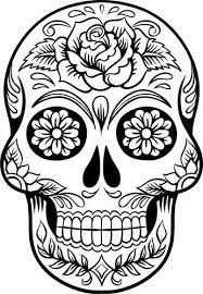 Free printable candy skull coloring pages for kids that you can print out and color. Pin By Sonolina N On Graphic Design Skull Coloring Pages Sugar Skull Drawing Coloring Pages For Grown Ups
