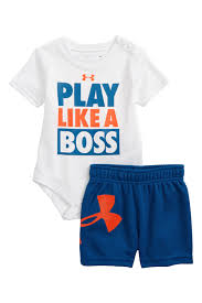 Under Armour Play Like A Boss Bodysuit Mesh Shorts Set Baby Boys Nordstrom Rack