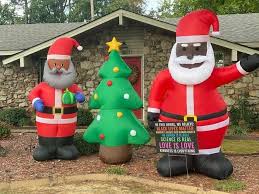Maybe you would like to learn more about one of these? A Family Got A Racist Note After Putting Up A Black Santa Soon Neighbors Began Displaying Their Own Black Santas The Washington Post