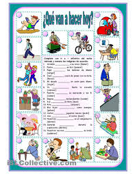 Que Van A Hacer Hoy Ejercicios De Espanol Verbos En Espanol Hojas De Trabajo