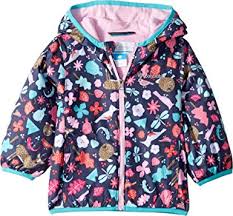 columbia kids baby girls mini pixel grabber ii wind jacket infant toddler nocturnal critters 18 24 months