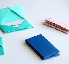 (2) pieces 1 1/4″ x 4″. Folded Paper Card Holder Novocom Top